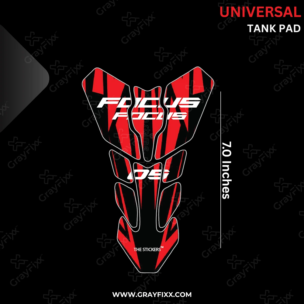 Universal Tank Pad | Premium 3D Gel Sticker, Size 7.0 Inches Waterproof, Pack of 1